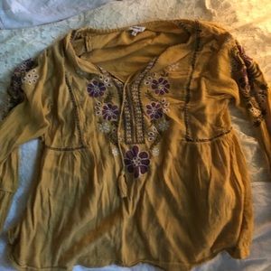 Sonoma mustard yellow shirt